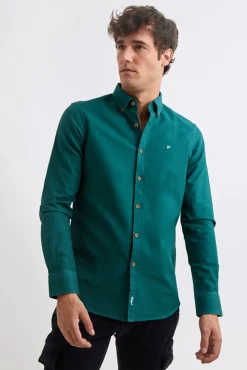 Camisa Garment Dyed Estructura
