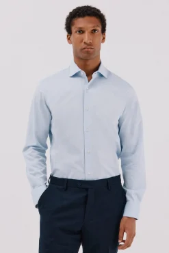 Camisa gemelos lisa fácil plancha