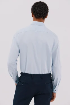 Camisa gemelos lisa fácil plancha