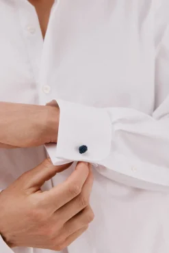 Camisa gemelos lisa fácil plancha