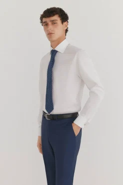 Camisa gemelos lisa non iron + antimanchas