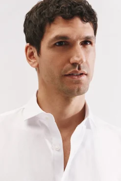 Camisa gemelos slim fit fácil plancha