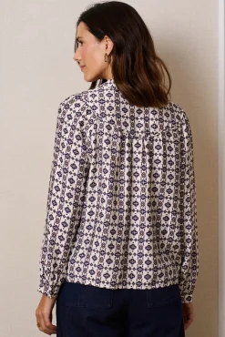 Camisa geométrica Lila