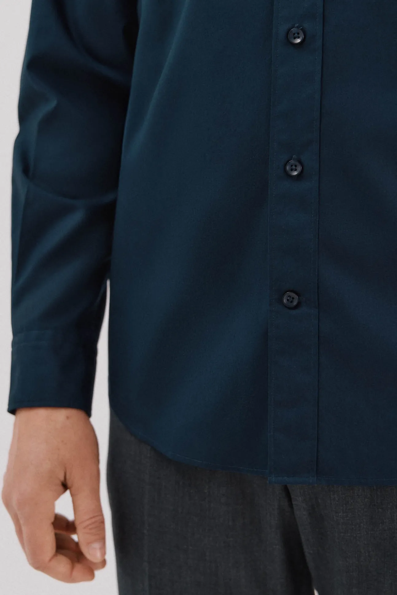 Camisa lisa algodón tencel