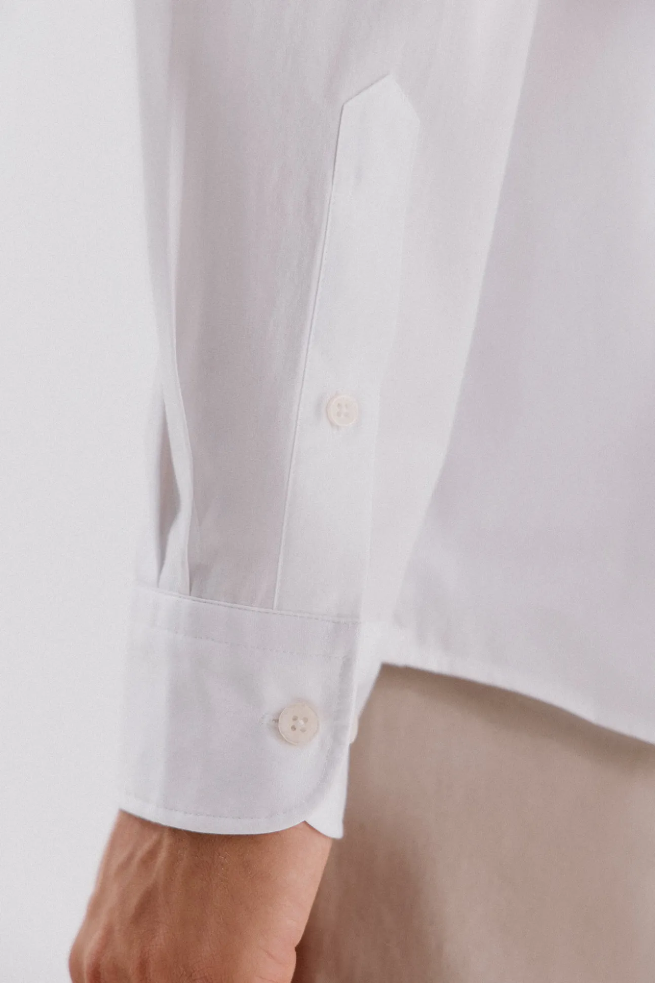 Camisa lisa algodón tencel