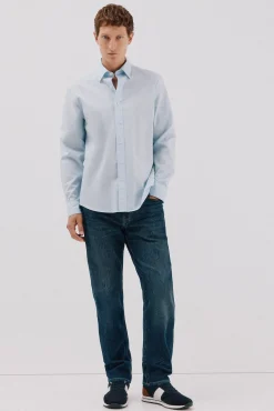 Camisa lisa algodón tencel