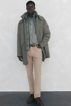 Camisa lisa melange Tencel