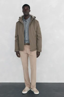 Camisa lisa melange Tencel