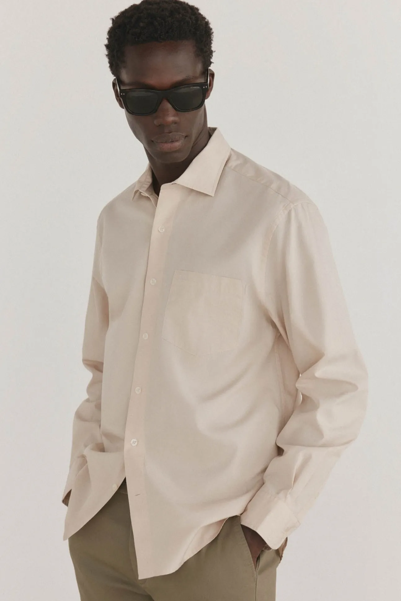 Camisa lisa popelín