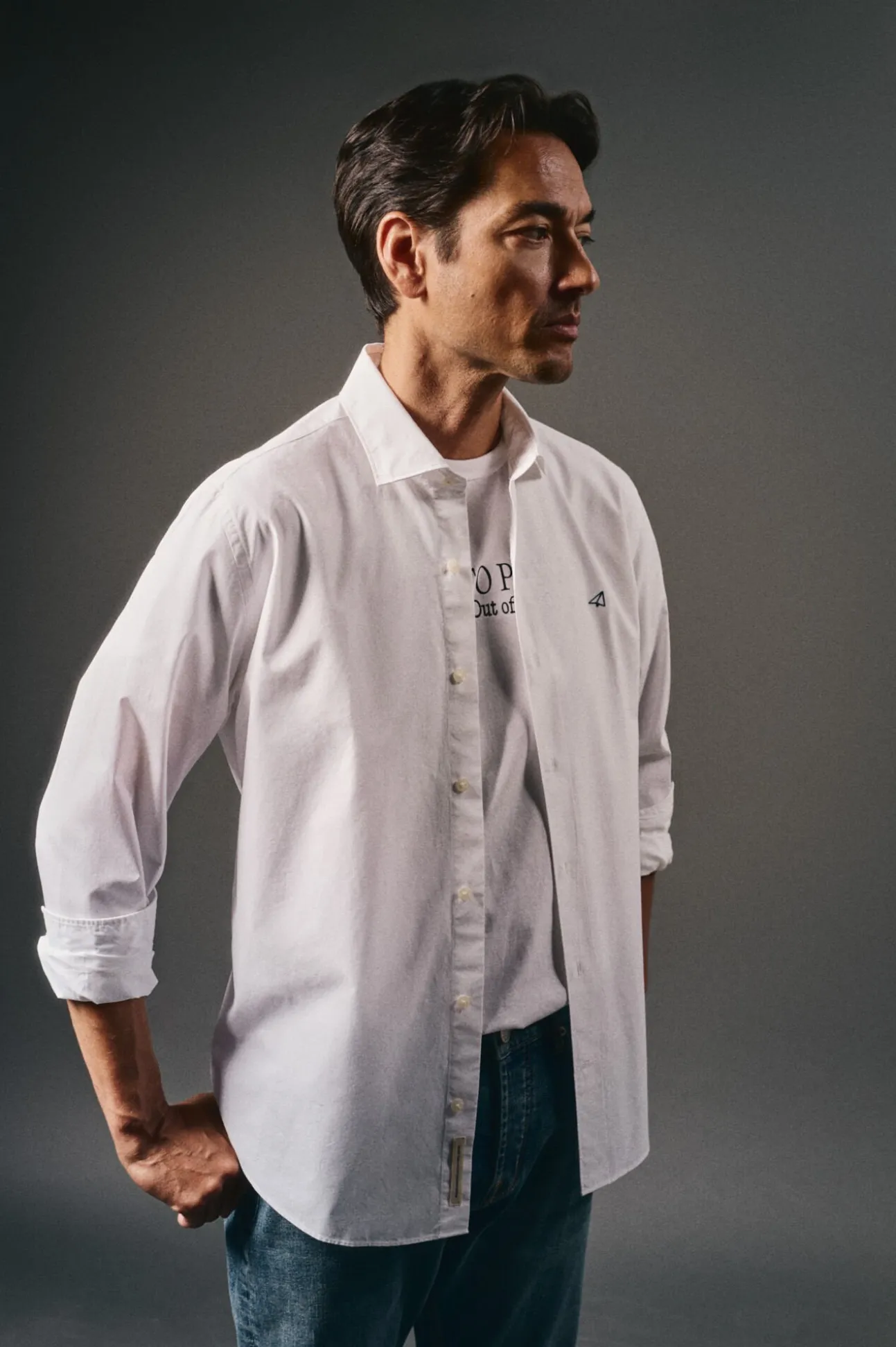 Camisa lisa popelín