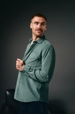 Camisa micropana lisa