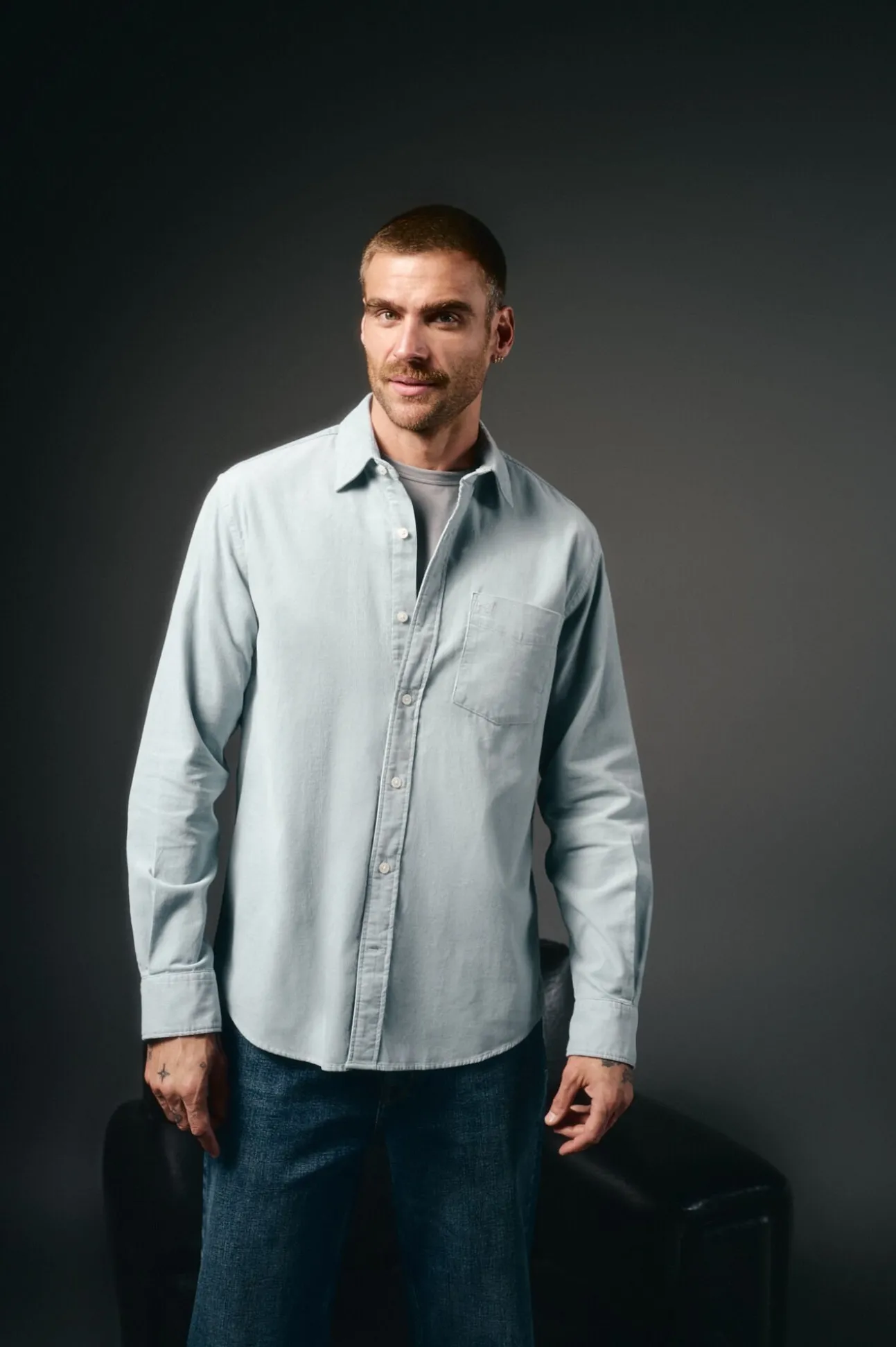 Camisa micropana lisa