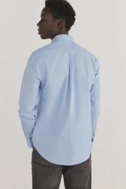 Camisa non iron + antimanchas lisa