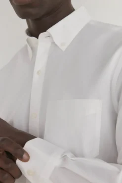 Camisa non iron + antimanchas lisa