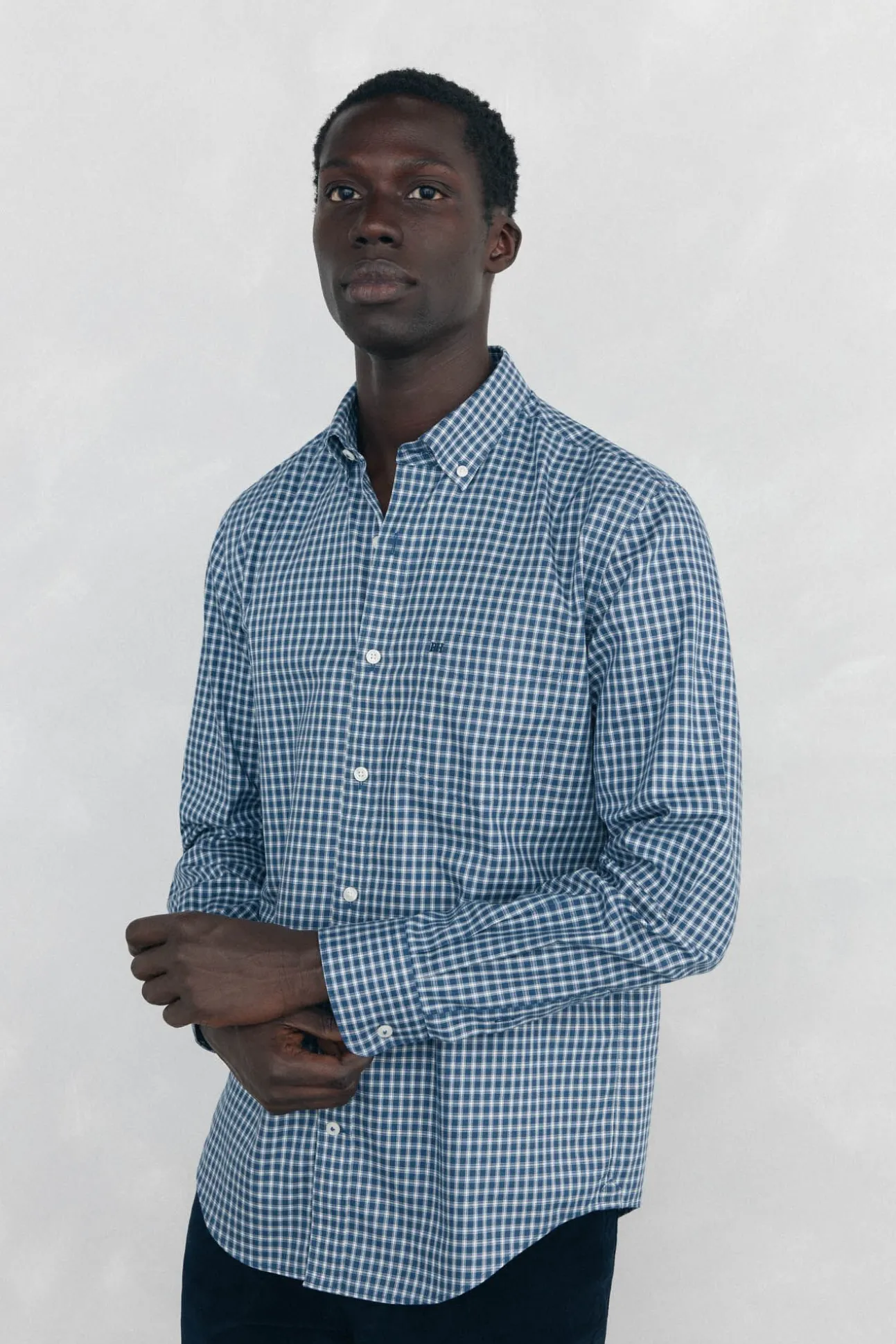 Camisa non iron oxford cuadros