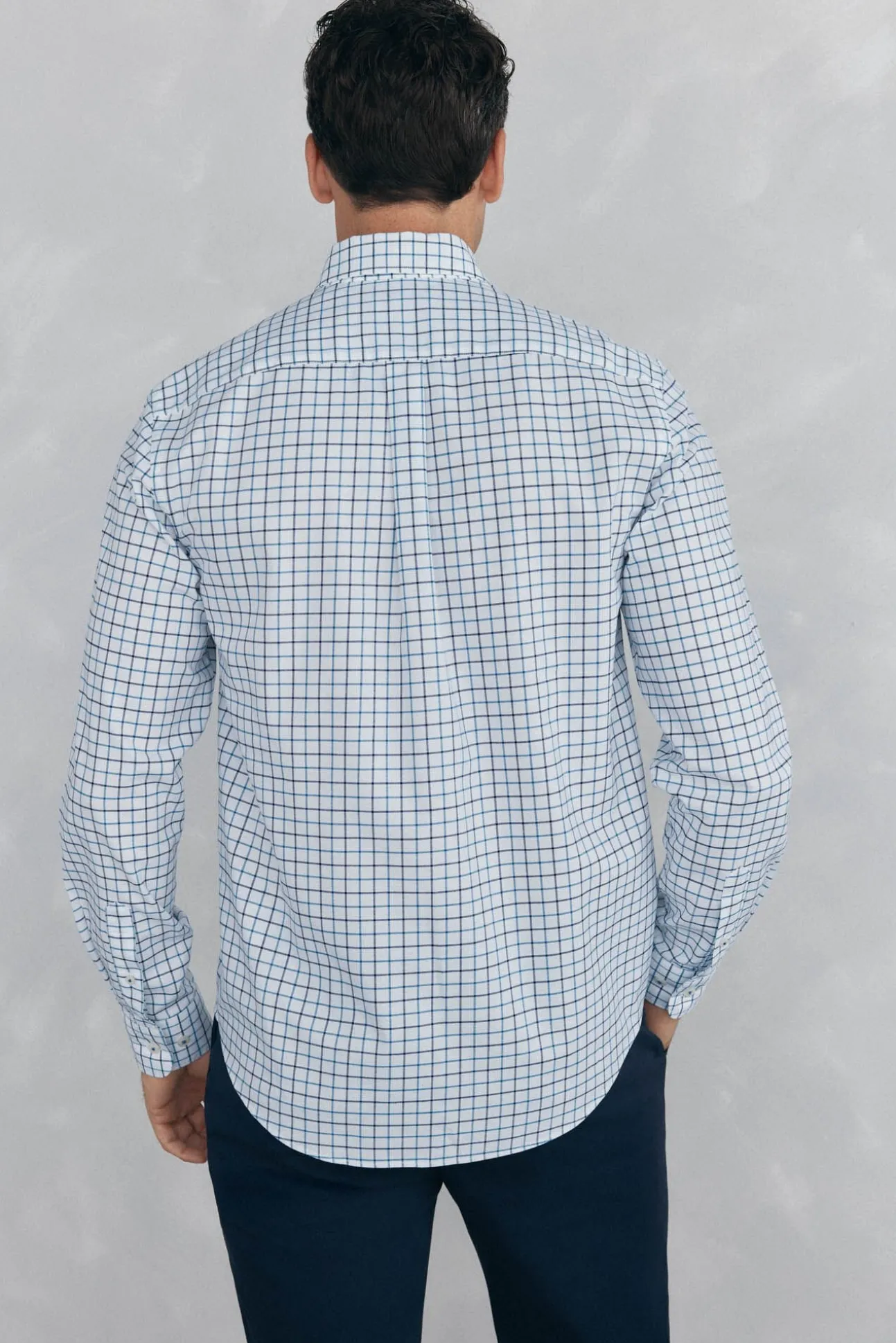 Camisa non iron oxford cuadros