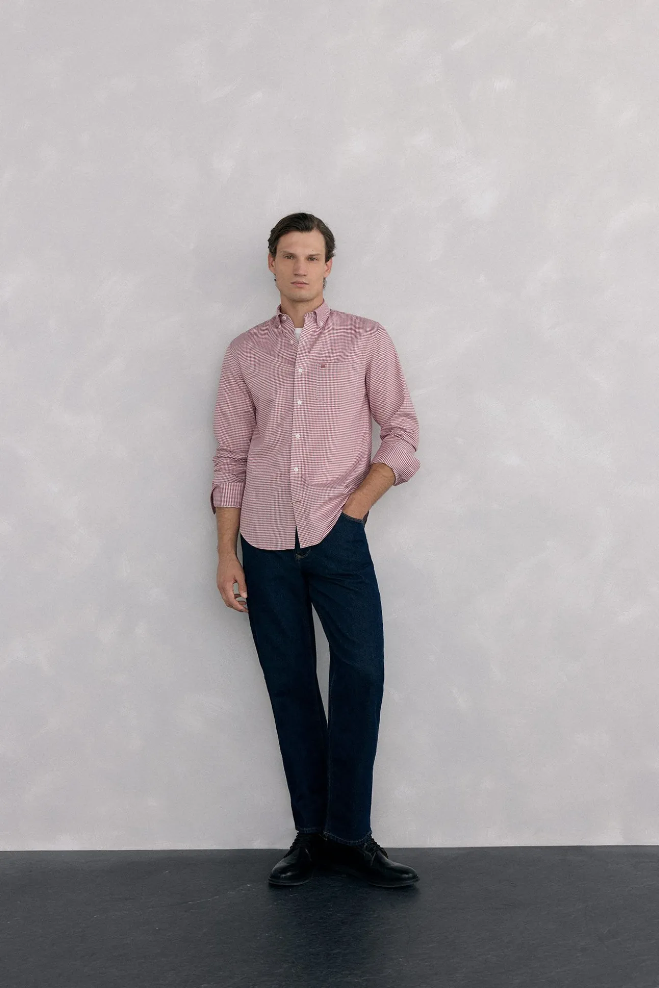Camisa non iron oxford cuadros