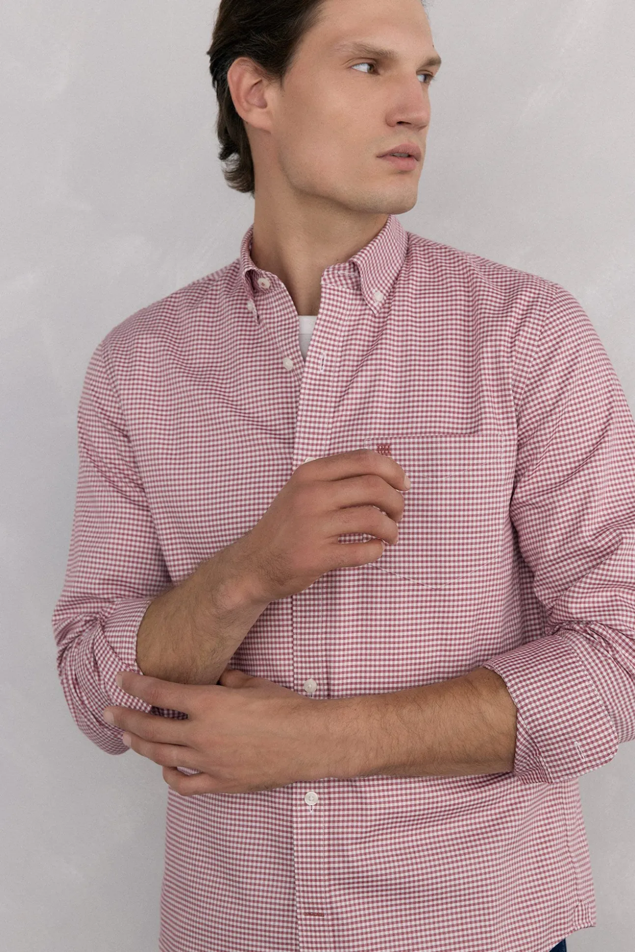 Camisa non iron oxford cuadros