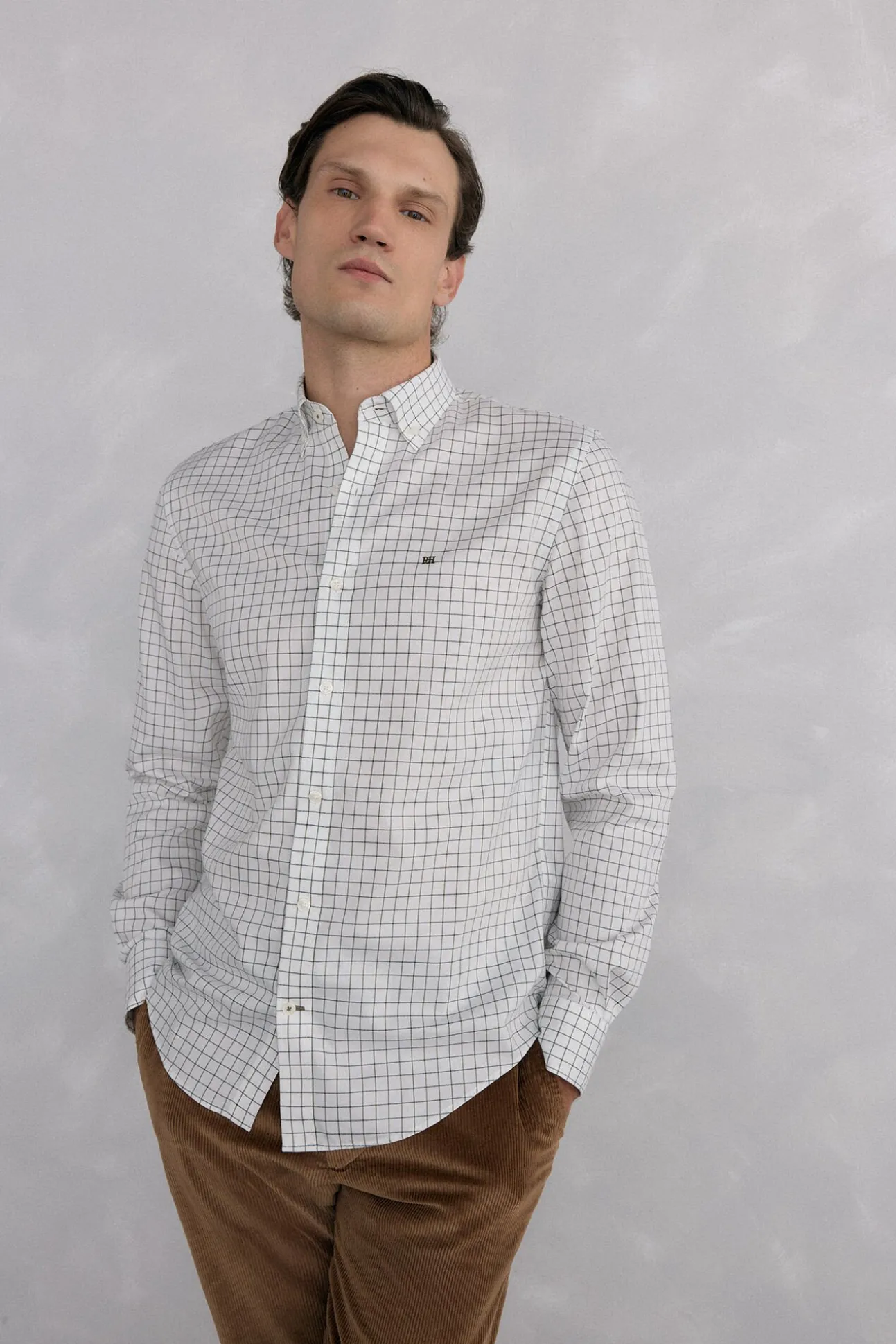 Camisa non iron oxford cuadros