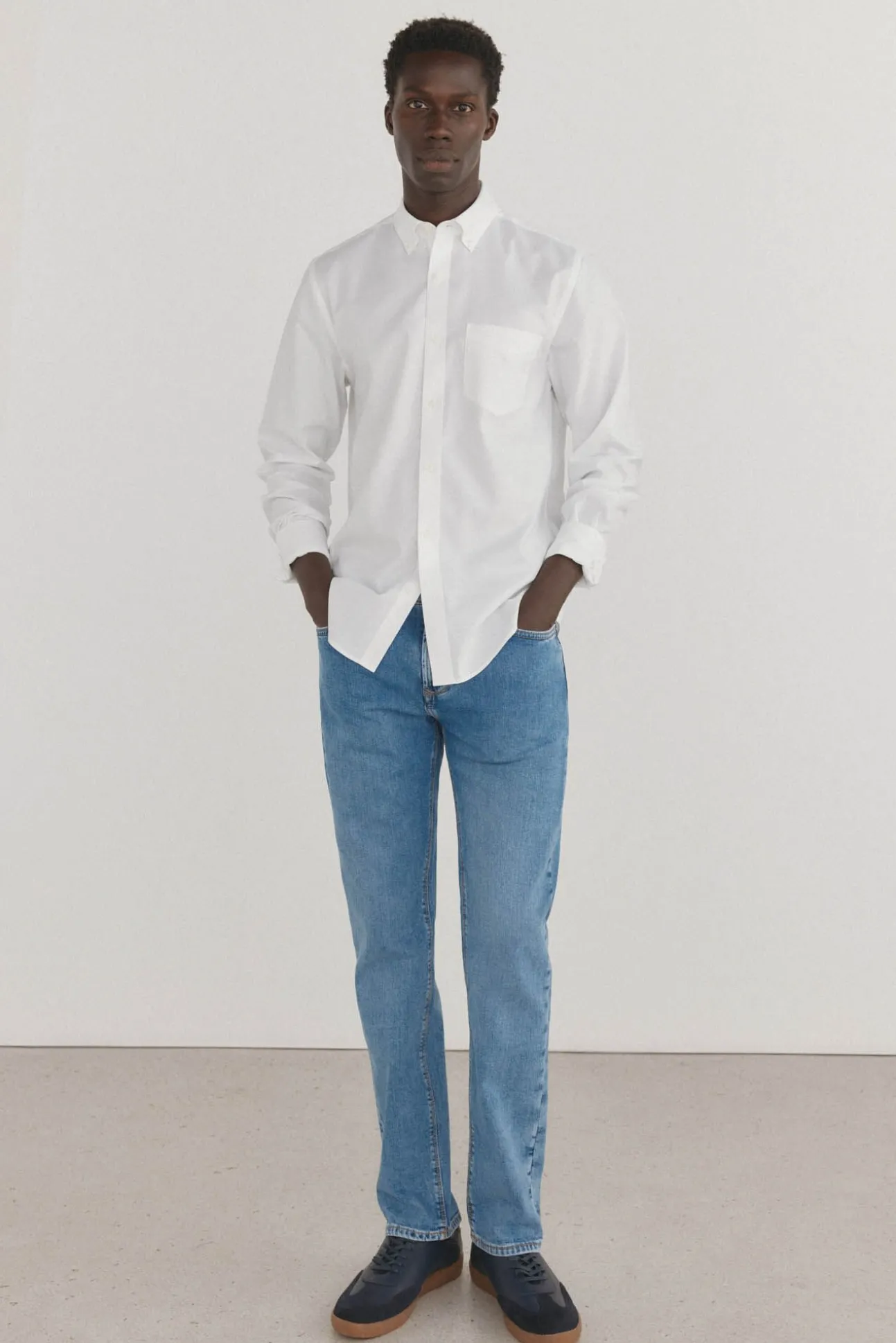 Camisa non iron oxford liso