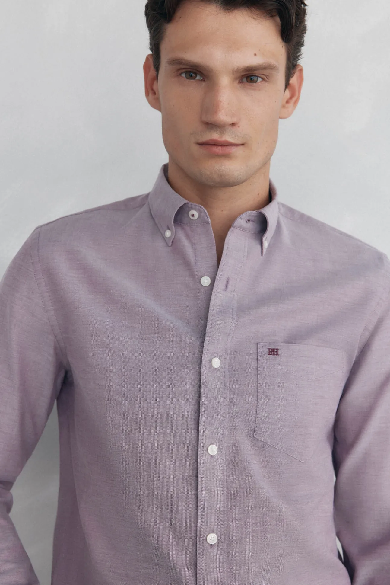 Camisa non iron oxford liso