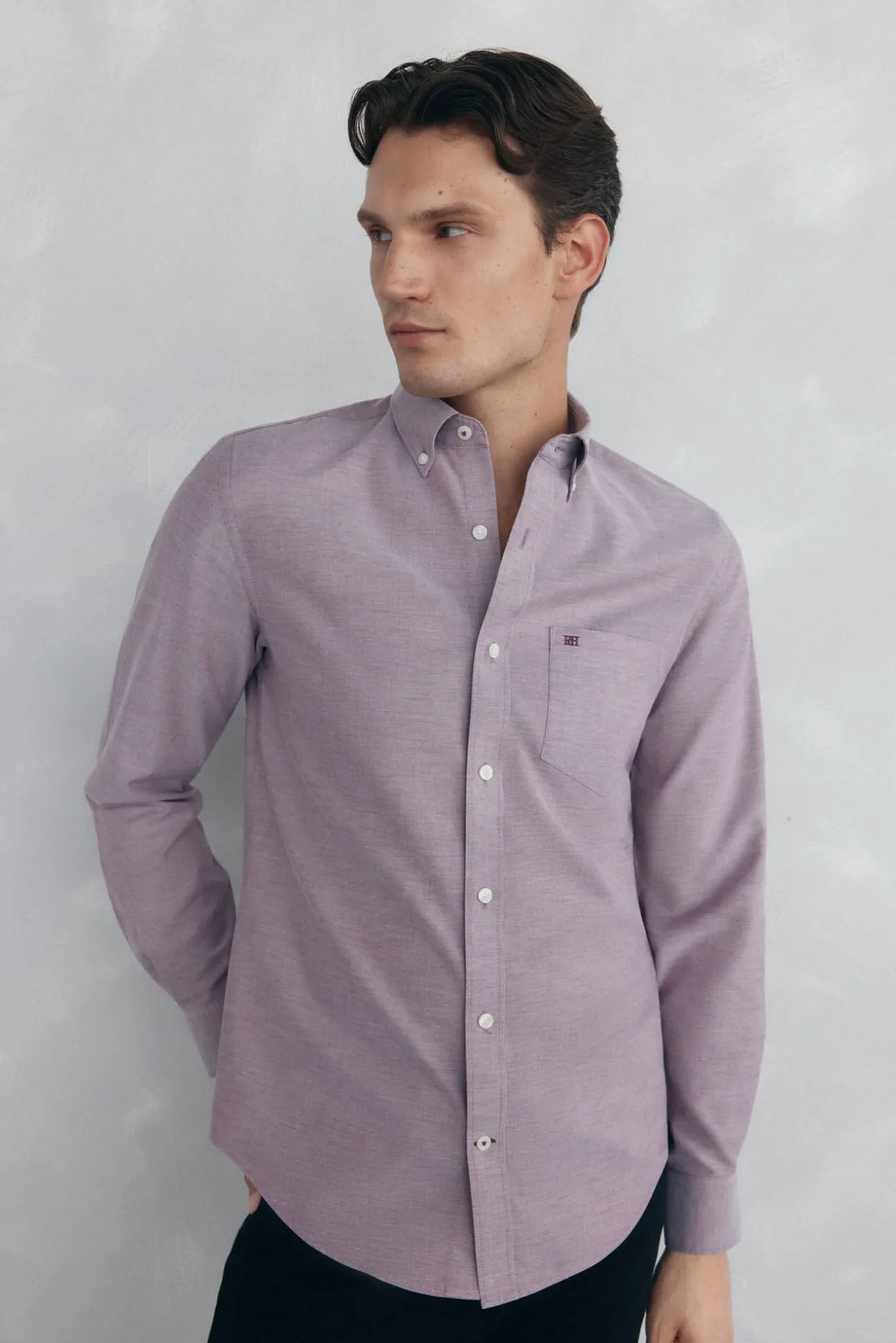 Camisa non iron oxford liso