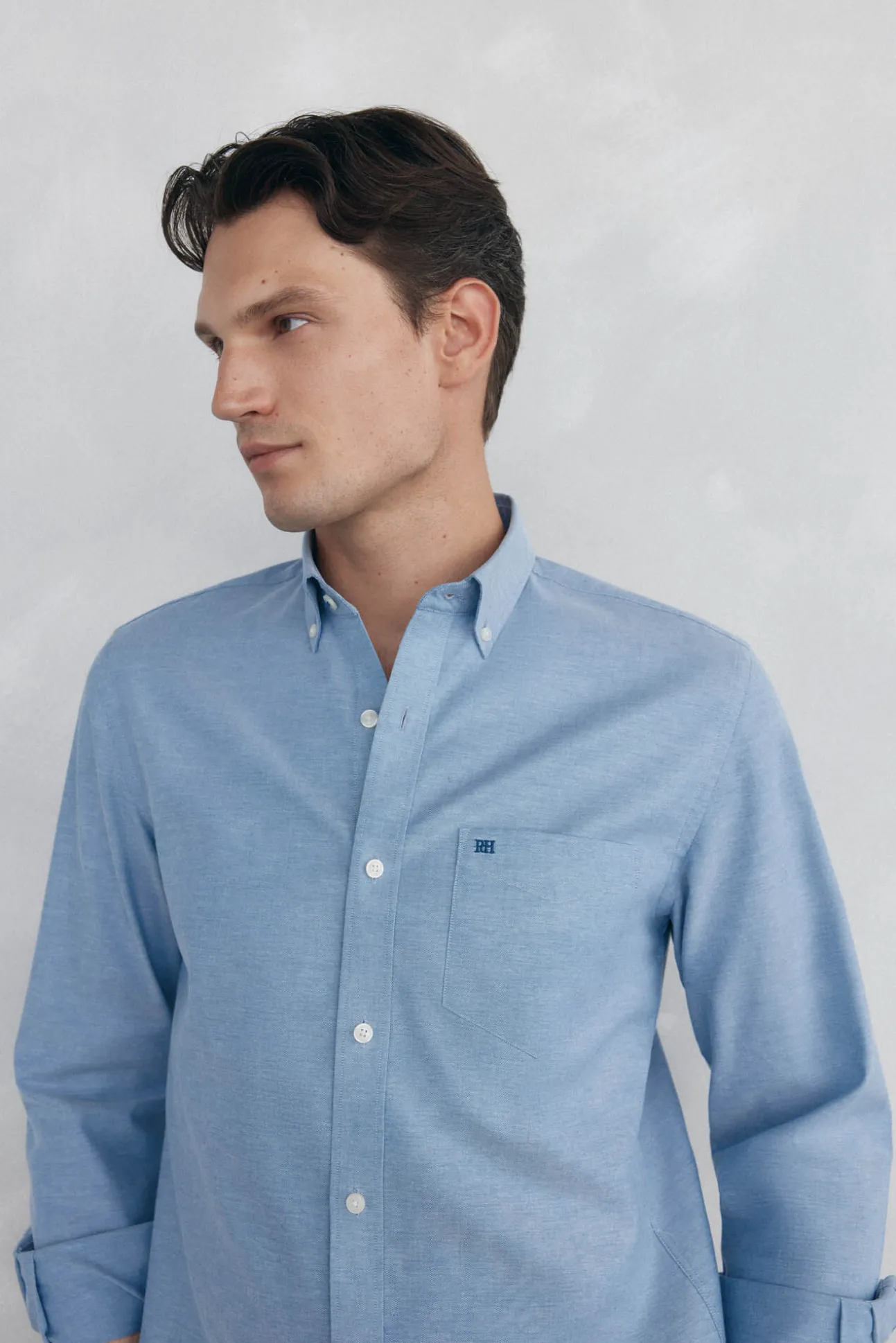 Camisa non iron oxford liso