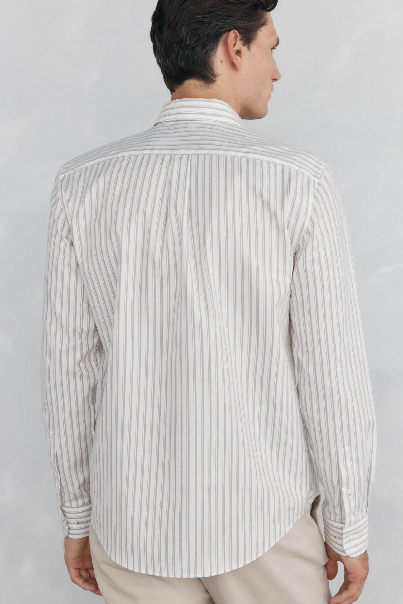 Camisa non iron oxford rayas