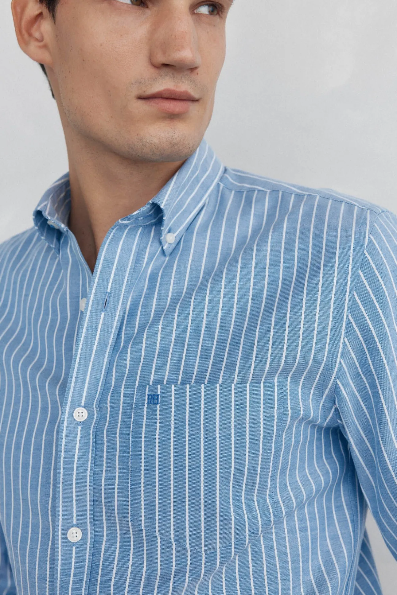 Camisa non iron oxford rayas