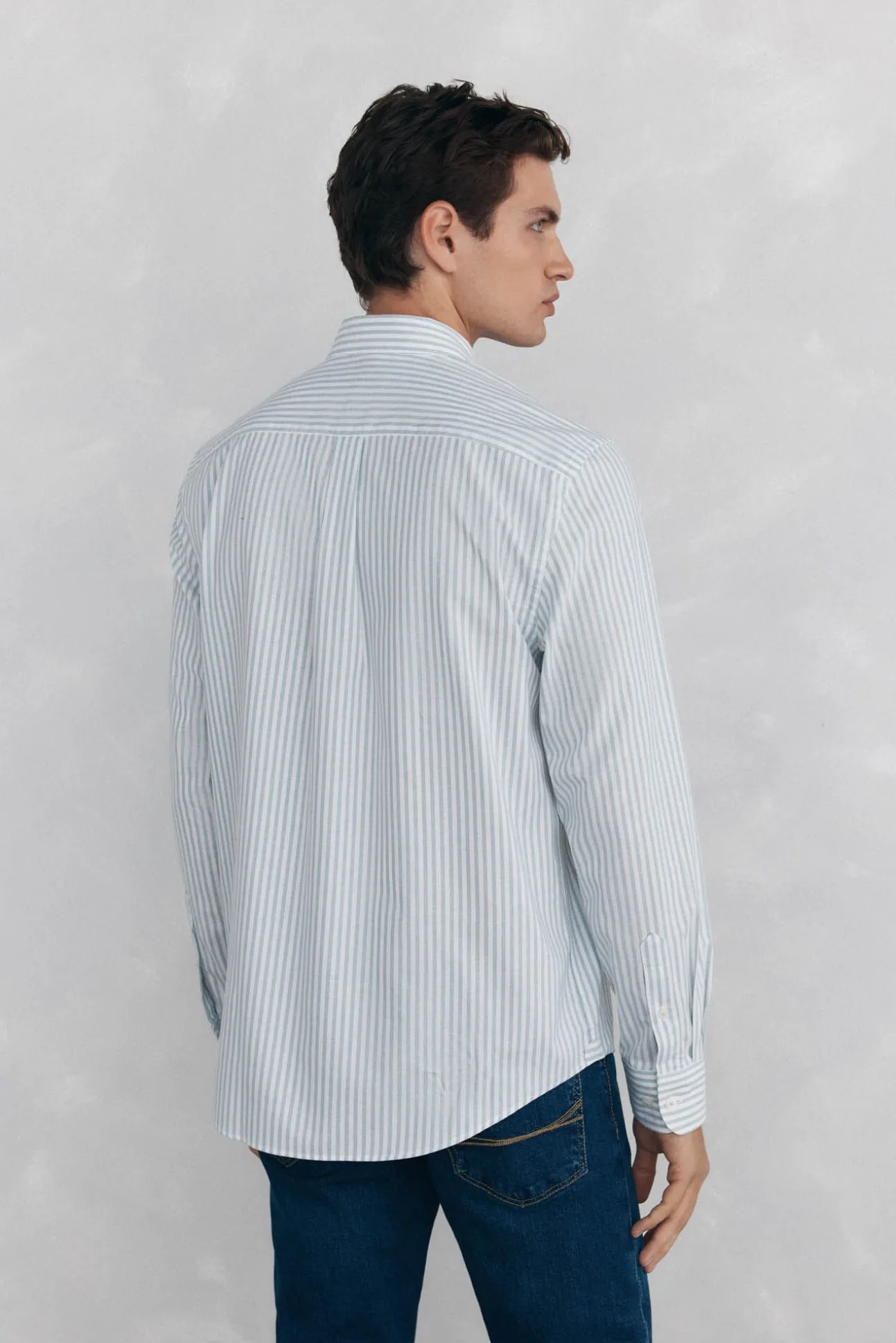 Camisa non iron oxford rayas