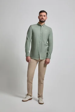 Camisa Oxford con logo