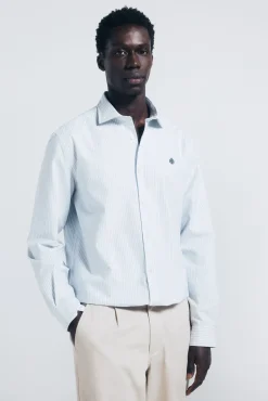 Camisa oxford ligero rayas