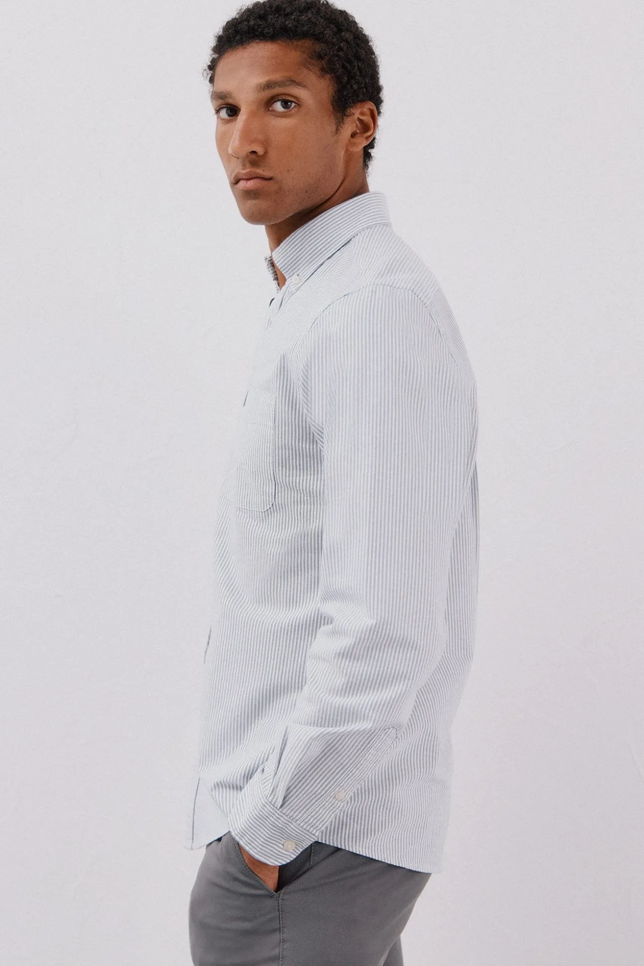 Camisa oxford raya candela