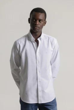 Camisa oxford slim fit