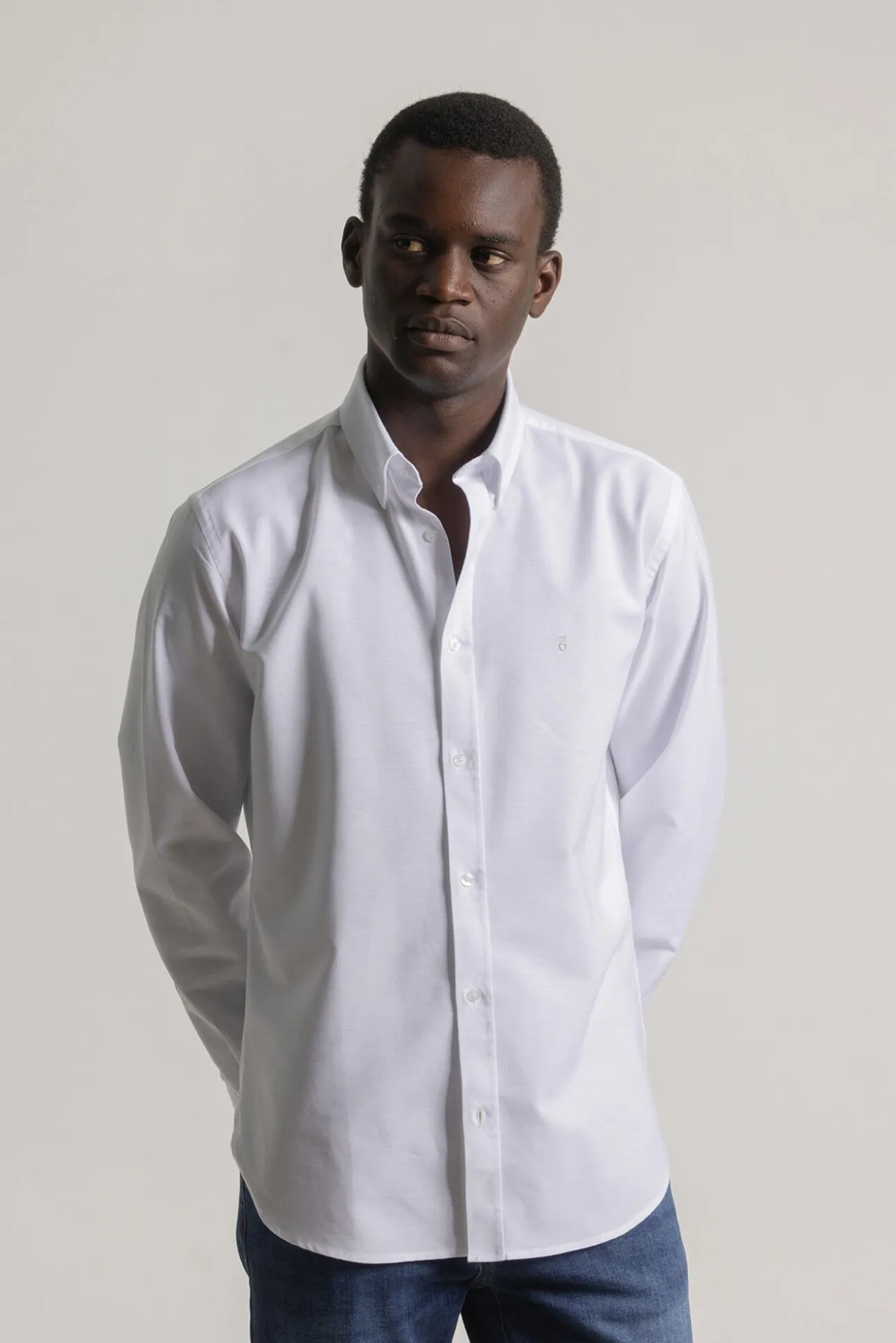 Camisa oxford slim fit