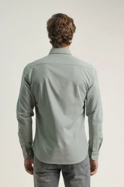 Camisa oxford slim fit algodón