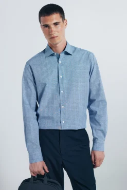 Camisa popelín cuadros