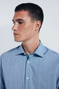 Camisa popelín cuadros