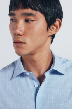 Camisa popelín cuadros