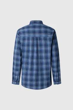 Camisa Popelín Cuadros Fit Regular