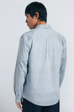 Camisa popelín micro estampado