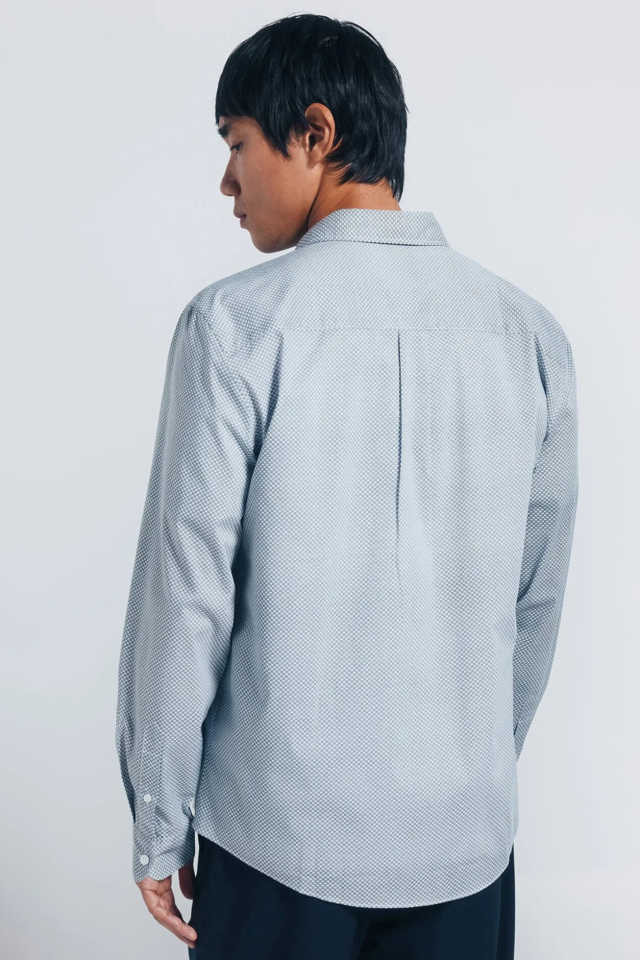 Camisa popelín micro estampado