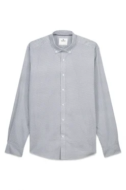 Camisa popelín micro estampado