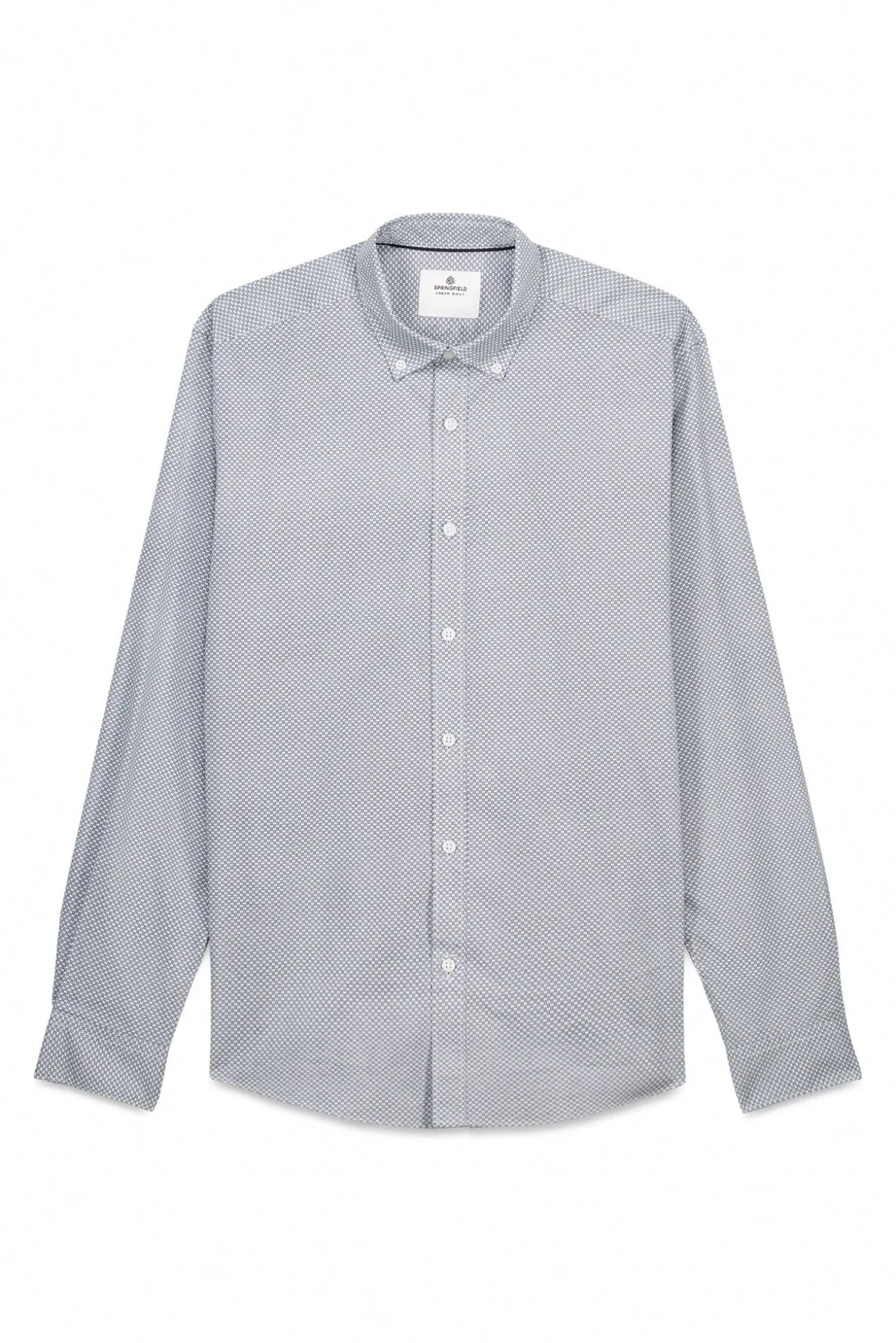 Camisa popelín micro estampado