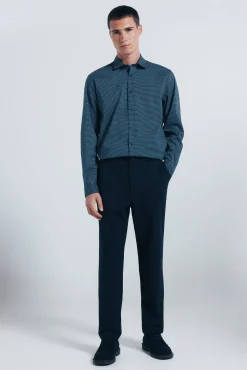 Camisa popelín micro estampado