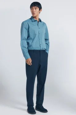 Camisa popelín micro estampado