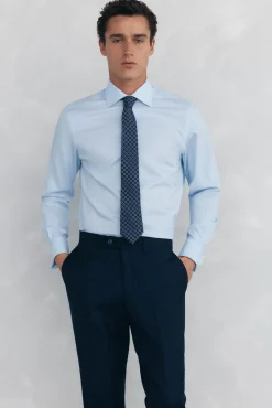 Camisa puño gemelos non iron + antimanchas