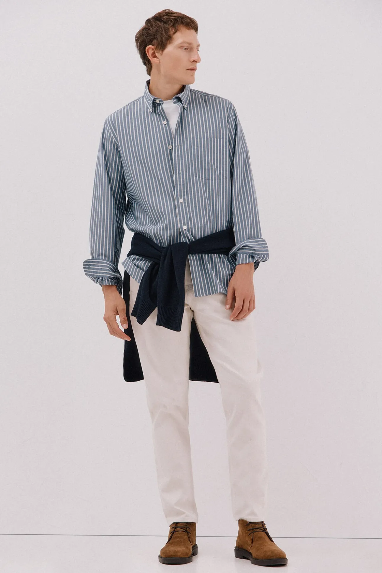 Camisa rayas popelín