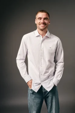 Camisa rayas popelín