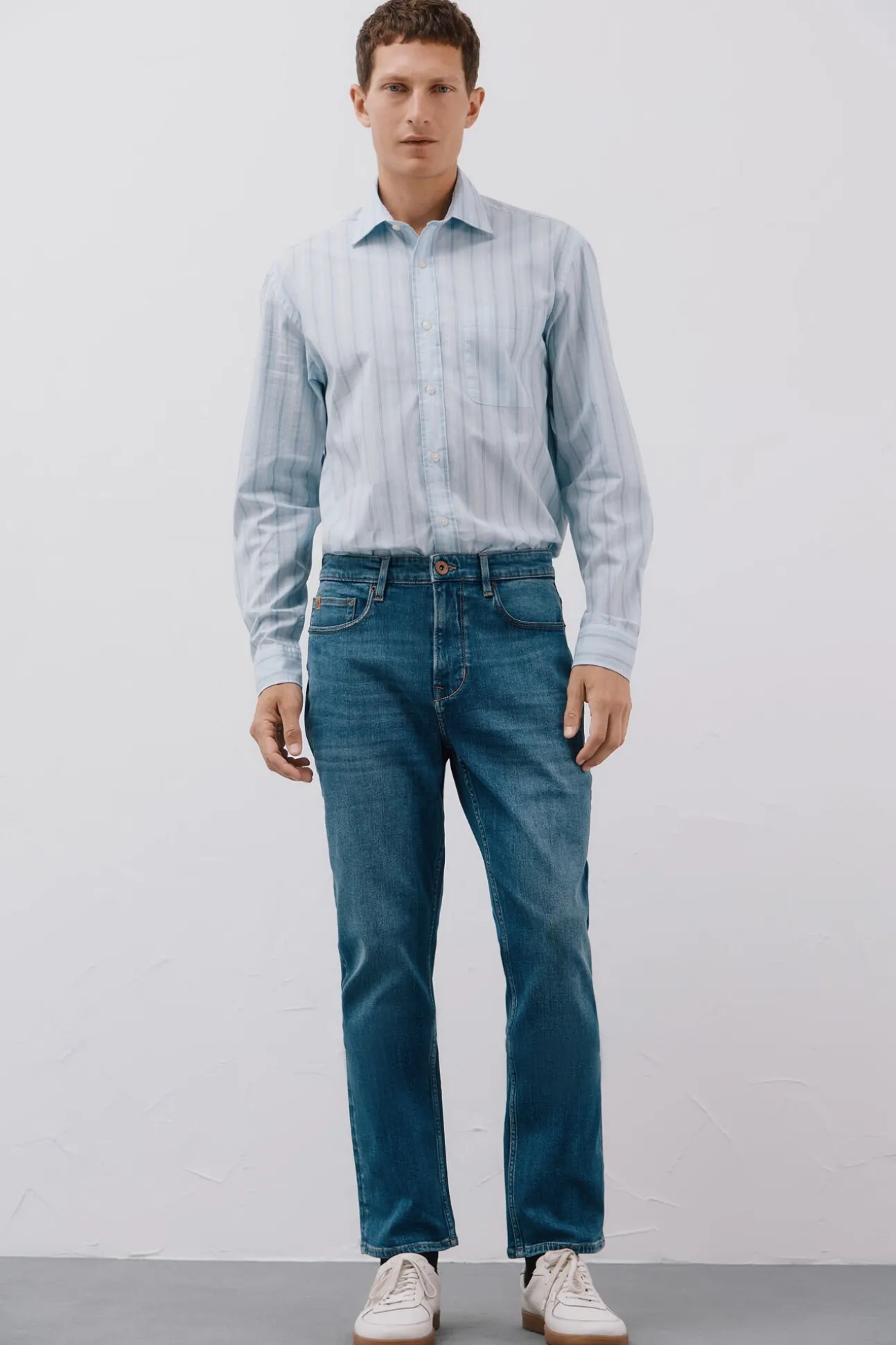 Camisa rayas popelín